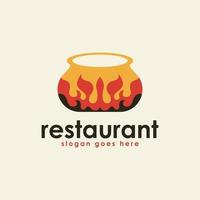 restaurant logo ontwerp concept vector