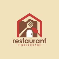restaurant logo ontwerp concept vector