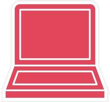 laptop pictogramstijl vector