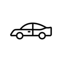 auto icoon. geschikt voor transportsymbool. lijn pictogramstijl. eenvoudig ontwerp bewerkbaar. ontwerp sjabloon vector
