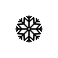 sneeuwvlok pictogram. geschikt voor wintersymbool. lijn pictogramstijl. eenvoudig ontwerp bewerkbaar. ontwerp sjabloon vector