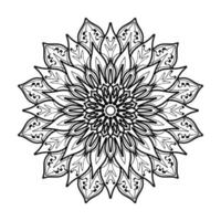 handgetekende mandala. decoratie in etnische oosterse doodle sieraad. vector