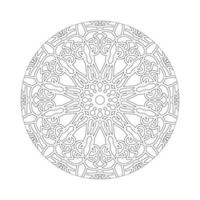 vector ronde abstracte cirkel. mandala-stijl.