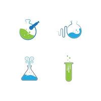 natuurlijk lab logo ontwerpt concept, wetenschap en geneeskunde creatief symbool vector