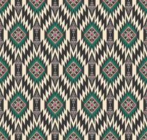 etnische tribal traditionele geometrische vorm naadloze patroon op zwarte kleur achtergrond. batik sarong patroon. gebruik voor stof, textiel, interieurdecoratie-elementen, stoffering, verpakking. vector