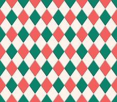 moderne vintage rood-groene kleur ruit ruitvorm naadloze patroon dimensionale textuur op crème achtergrond. gebruik voor stof, textiel, interieurdecoratie-elementen, stoffering, verpakking. vector