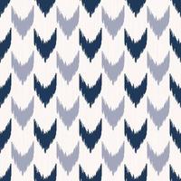 ikat verticale chevron of hounds tand vorm naadloze patroon moderne blauwe kleur textuur achtergrond. gebruik voor stof, textiel, hoes, stoffering, interieurdecoratie-elementen. vector