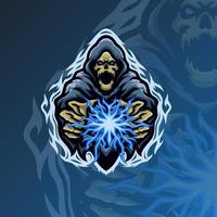 reaper esport gaming mascotte logo sjabloon vector