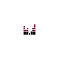 geluidsgolf pictogram logo ontwerp vector