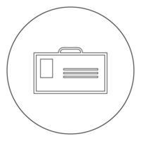 badgepictogram zwarte kleur in cirkel vector