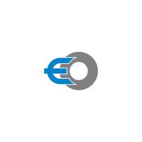 letter eo logo pictogrammalplaatje vector