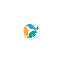 kolibrie logo pictogram creatief ontwerp vector