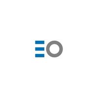 letter eo logo pictogrammalplaatje vector