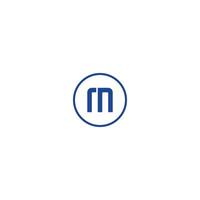 letter m logo icoon, social media concept vector