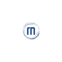 letter m logo icoon, social media concept vector