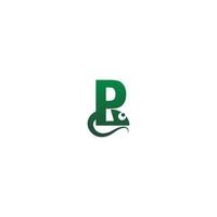 kameleon lettertype, letter logo pictogram ontwerp vector
