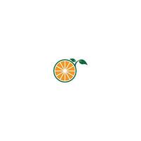 oranje fruit logo afbeelding vector