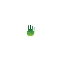 hand logo pictogram vector