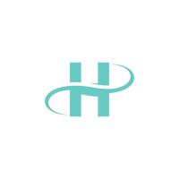 letter h logo pictogram ontwerp vector