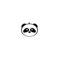 panda pictogram logo vector