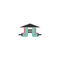 huis verf logo vector