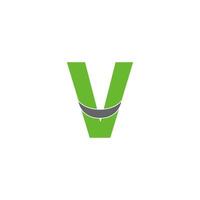 letter v logo pictogram ontwerpconcept vector