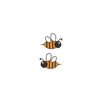 bijen logo pictogram creatief ontwerp vector