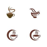 koffiekopje logo sjabloon vector pictogram ontwerp