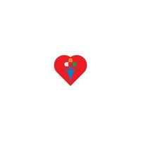 liefde logo icoon vector