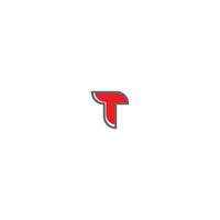 letter t logo pictogram concept vector