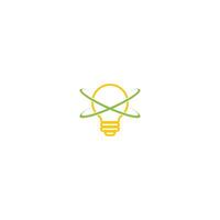 gloeilamp lamp idee logo icoon vector