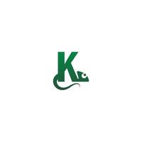 kameleon lettertype, letter logo pictogram ontwerp vector