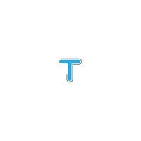 letter t logo pictogram concept vector
