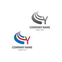 letter y logo zakelijke sjabloon vector