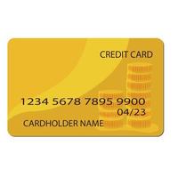 creditcard vector stock illustratie. plastic kaart. bank betalingssysteem. geïsoleerd op een witte achtergrond.