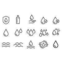 water iconen vector ontwerp