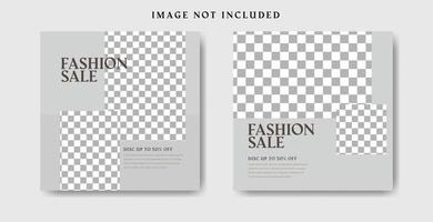 minimalistische banner of flayer fashion sale instagram post vector