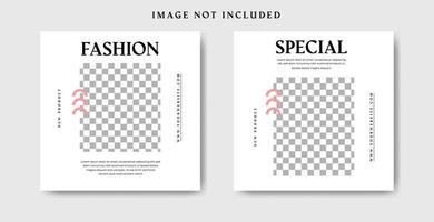 minimalistische banner of flayer fashion sale instagram post vector