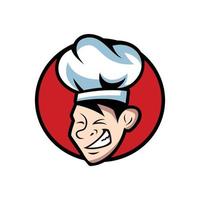 chef-kok logo ontwerpsjablonen vector