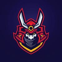 oni samurai logo mascotte sjablonen vector