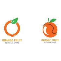 oranje fruit logo ontwerp concept vector, oranje logo sjabloon illustratie vector