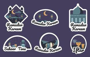 ramadan sticker illustratie vector