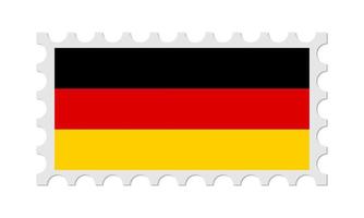 Duitsland postzegel met schaduw. vectorillustratie. vector