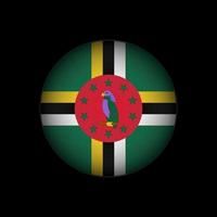 land dominica. Dominicaanse vlag. vectorillustratie. vector