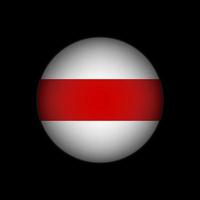 land wit-rusland. vlag van Wit-Rusland. vectorillustratie. vector