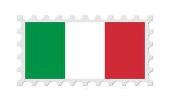 Italië postzegel met schaduw. vectorillustratie. vector