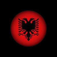 land Albanië. Albanese vlag. vectorillustratie. vector