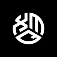 xmq brief logo ontwerp op zwarte achtergrond. xmq creatieve initialen brief logo concept. xmq brief ontwerp. vector