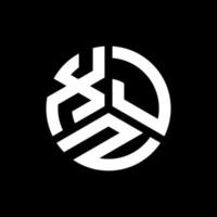 xjz brief logo ontwerp op zwarte achtergrond. xjz creatieve initialen brief logo concept. xjz brief ontwerp. vector