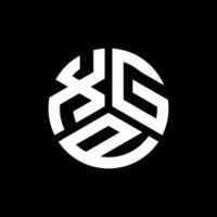 xgp brief logo ontwerp op zwarte achtergrond. xgp creatieve initialen brief logo concept. xgp-briefontwerp. vector